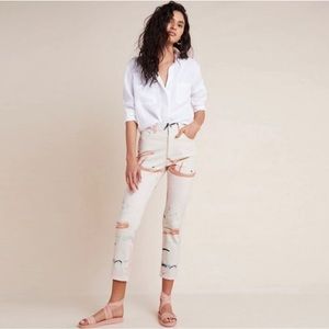 Anthropologie x Moglea High Rise Slim Jeans
